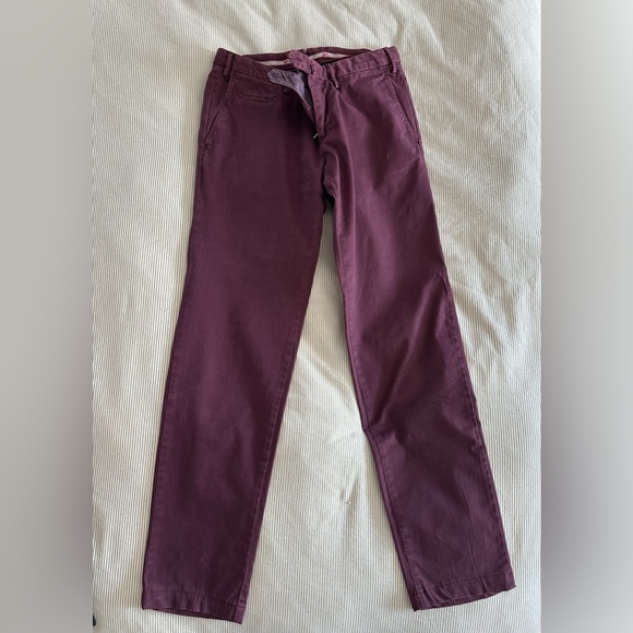 Isaia Burgundy Pants - Like New